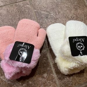 Alepo Winter Mittens Gloves 2 pack for Kids Baby Toddler Children warm lined